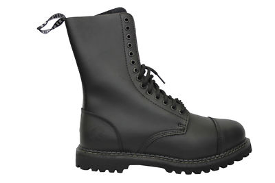 Grinders Herald CS Derby schwarz 14 Loch Herren Damen Stahlkappe Stiefel