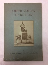 Vintage 1947 Statues of Boston by State Street Trust Company Souvenir Mass
