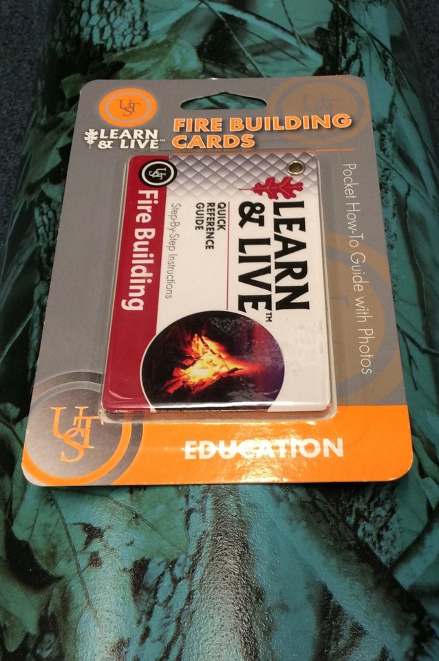 Live learn fire building cards survival tool emergency preparadness ...
