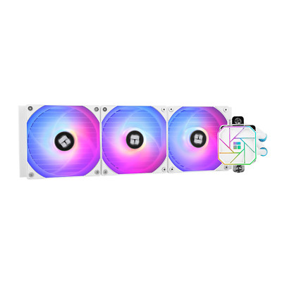 Aqua Elite 360 V3 White CPU Cooler with 3 ARGB Fans for AMD/Intel