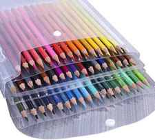 50-Color Colored Water Soluble Pencils Set Vibrant Colors,Drawing Pencils Sketch