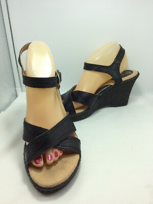 boc black wedge sandals