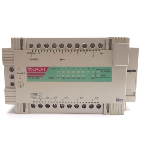 IDEC FC1A-C2A1E Micro-1 PLC I/O Module, 8-Input/6-Output, 100-240VAC Supply - Picture 4 of 5