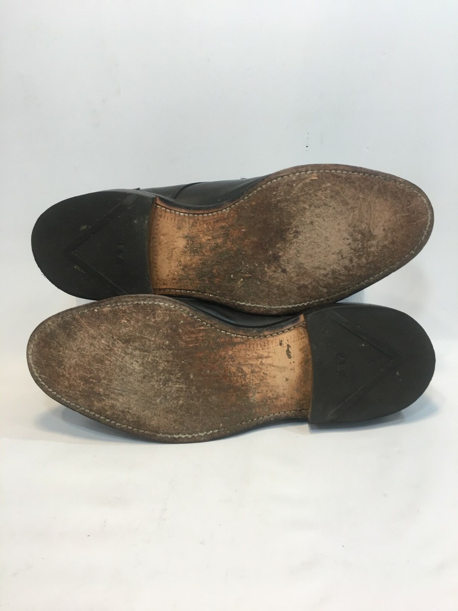 ALLEN EDMONDS BRADLEY SPLIT TOE BLACK LEATHER DERBY LACE UP