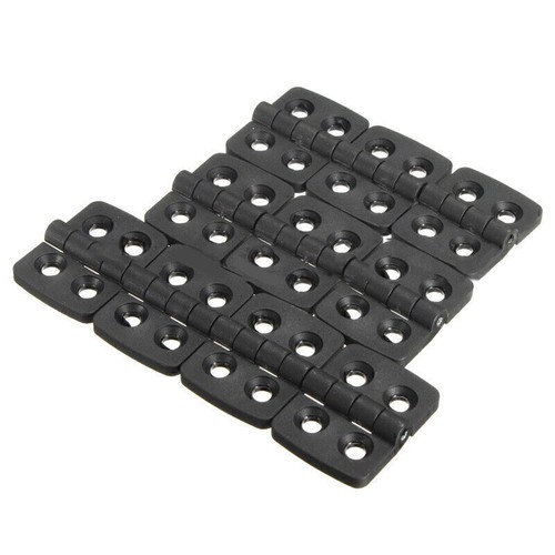 10x Kunststoff Scharnier Anschraubscharnier Türband Beschlag Hinge Scharniere - Bild 6 von 10