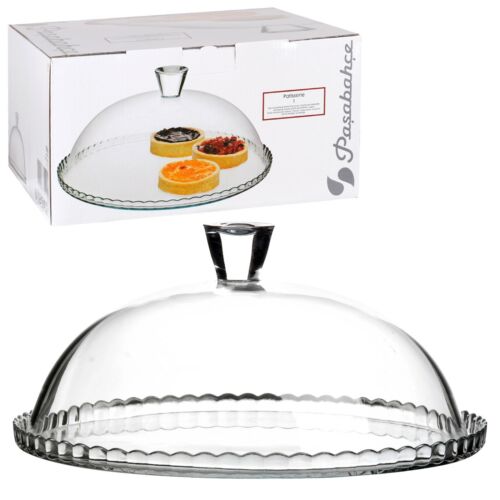 Plato De Vidrio Para Dulces Modelo Patisserie Cm 32 Con Tapa