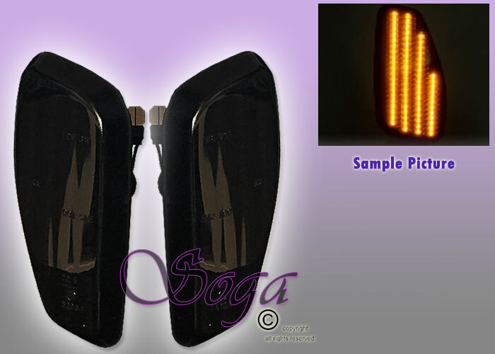 Smoke LED Side Marker Lights For Jeep Renegade 2015-2021 - 4 Line SMD Pair, Easy Upgrade