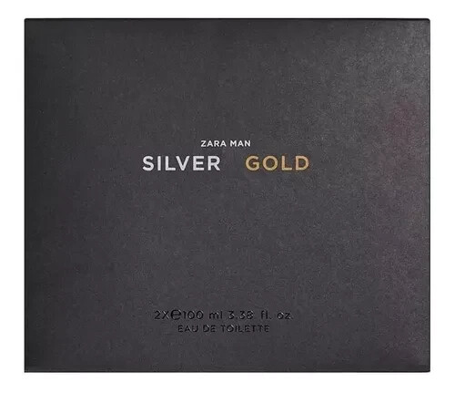 ZARA Gold & Silver Duo Set Man Eau De Toilette 2 x 90ml (3.04 Oz) Fragrance New - Picture 4 of 4