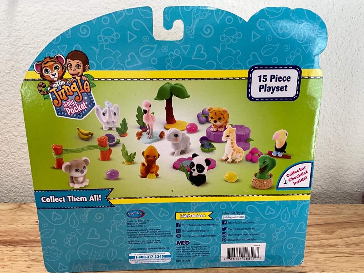 New Jungle In My Pocket 15 Piece Playset