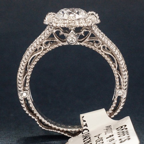VERRAGIO ENGAGEMENT RING 18K WHITE GOLD 5030 - Picture 4 of 9