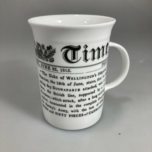 Times London Zeitung Waterloo Napoleon News 22.06.1815 Becher 8 oz England British - Bild 3 von 6