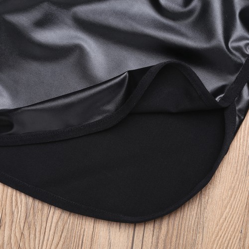 Men's Faux Leather Boxer Briefs Wet Look Trunks Underwear Lingerie Clubwear AU - Picture 10 of 31