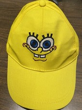 2008 Viacom Nickelodeon Yellow Sponge Bob Square Pant Adjustable Hat Used