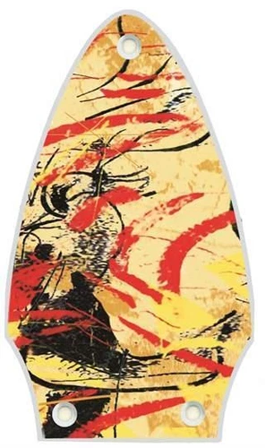 Truss Rod Cover compatible with Gibson Flying V Guitar Graphic Abstract 1