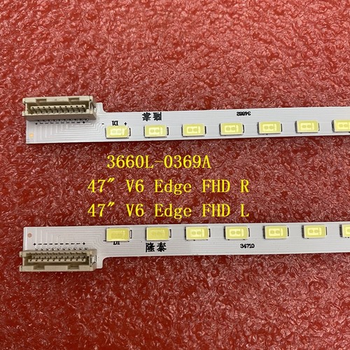 2pcs LED strip For LG 47LW5300 47PFL7606H 47LW650T 47LW450U 47LV5500 3660L-0369A - Afbeelding 1 van 6