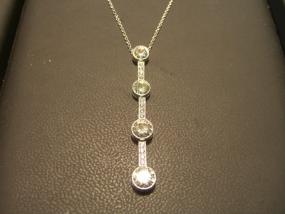 1.40Ct Round Cut Moissanite Teardrop Wedding Pendant 925 Sterling Silver