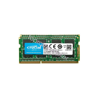 Crucial 8GB DDR3L 1866mhz SODIMM 204pin CT102464BF186D Memory Laptop RAM  LOT