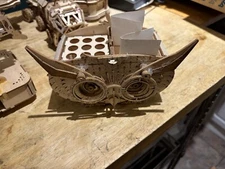 ROKR Wood Craft Owl Box 3D Brain Teaser Pen Container Holder Assembled