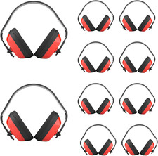 10-Pack ANSI Approved Safety Ear Muffs for Ultimate Hearing Protection