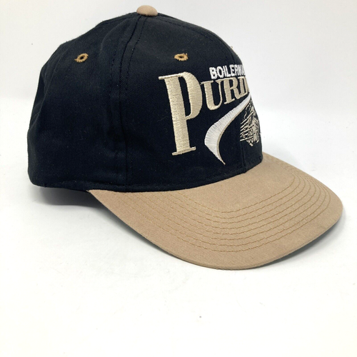 VTG 1984 Purdue Boilermakers Collegiate Embroidered Locomotive Snap Back Cap Hat - Picture 5 of 11