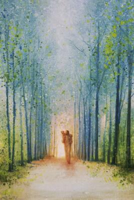 Yongsung Kim THE SHEPHERD'S PATH Canvas Art Print Jesus
