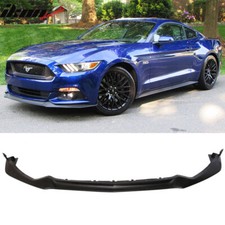 Fits 15-17 Mustang Front Bumper Lip Spoiler Performance Style Unpainted Black Pu Fits 15-17 Mustang Front Bumper Lip Spoiler Performance Style Unpainted Black Pu