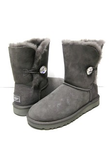 ugg bailey button bling grey