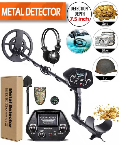 Metalldetektor Gold Metal Detector Wasserdicht Tiefensonde mt Kopfhörer LCD - Bild 24 von 24