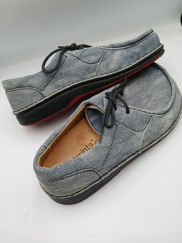 Birkenstock Footprints Size 7.5 41 Denim Leather Regular Fit Mens Womens Shoes - Picture 9 of 11
