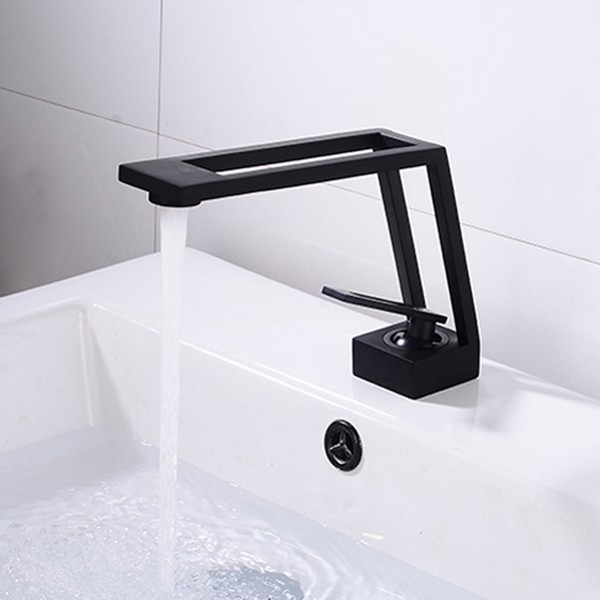 Armatur Waschbecken Schwarz Wasserhahn Waschtisch Bad Mischbatterie Badarmatur-image