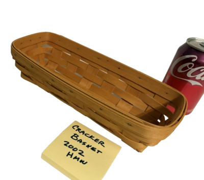 Longaberger Cracker Basket Classic 2002 HMW with option to ADD New Protector