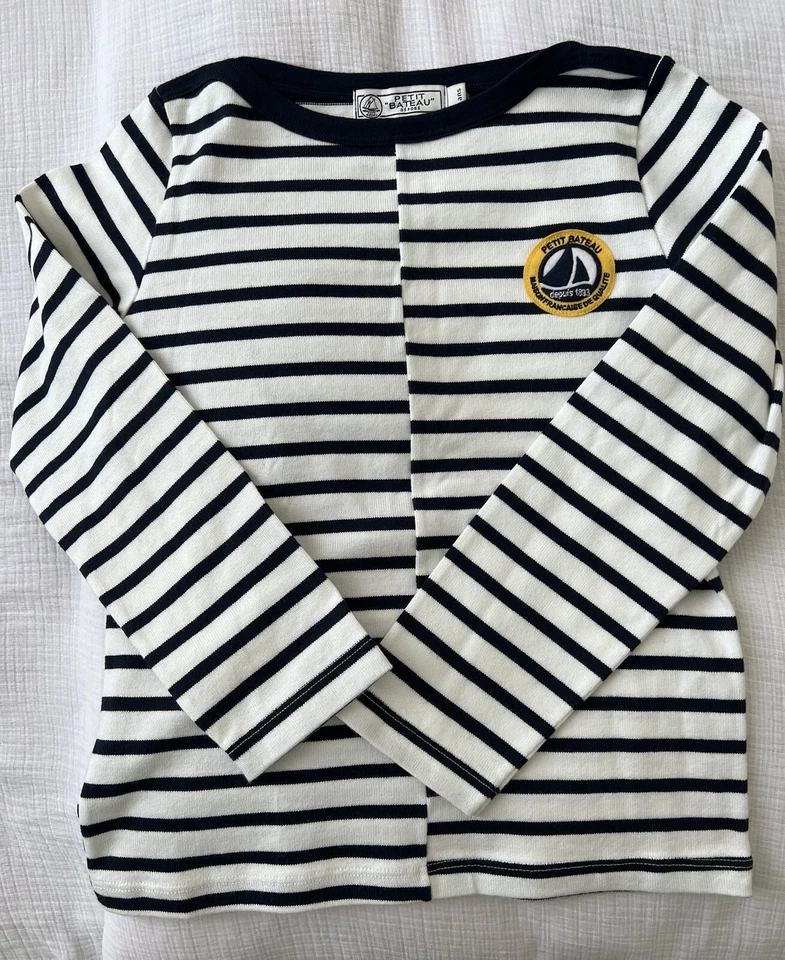 Camisas Pettit Bateau 2 rayas, talla T8, perfectas para gemelos Foto 2 de 4