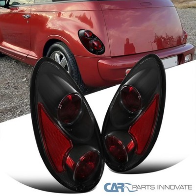 Black Fits 2001-2005 Chrysler PT Cruiser Tail Lights Brake Lamp