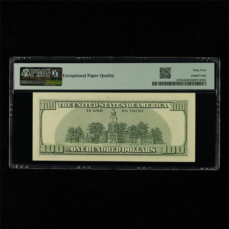 1999 Federal Reserve Note Dallas 100 Dollars Fr#2176-K PMG 64 EPQ Choice UNC - Image 2 of 4