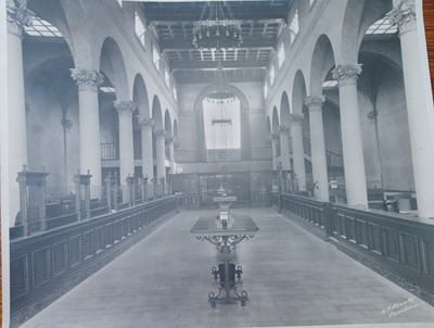 1900's Unknown Bank Interior in Pasadena Ca Photo  by A.C. Arnold 11 x 14 RRGS2