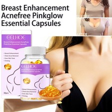 Breast Enhancement Acne Free Pink Glow Essential Capsules, Chest Acne Removal