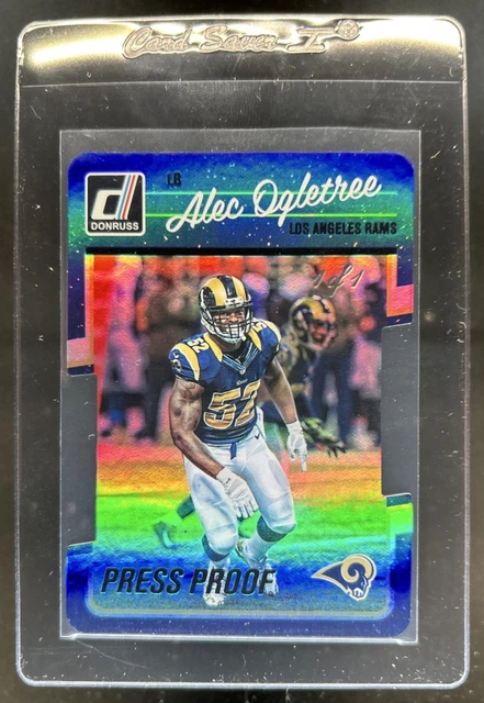 2016 Panini Donruss Alec Ogletree Press Proofs Black Die Cuts #1/1 Rams