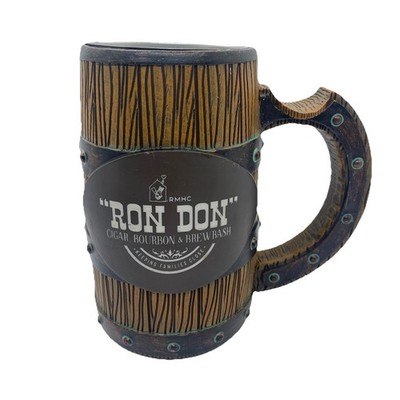 Lotus RMHC Ron Don Cigar Bourbon Beer Mug Barrel Style Stein Ronald McDonald