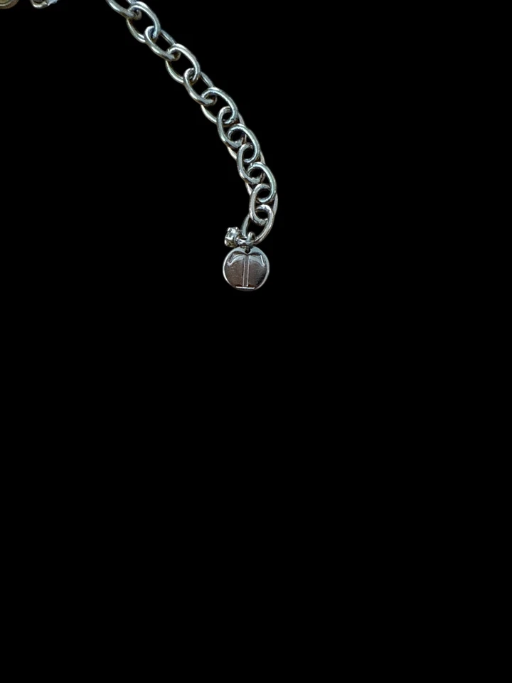 Hermoso Collar Distintivo Talbots 5 Hilos Piedras Preciosas Multicolor Babero Foto 4 de 4