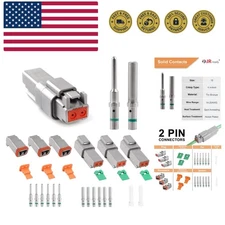 Versatile DT06-2S Waterproof Connector with 3 Sets of Durable Pins for Vehicles