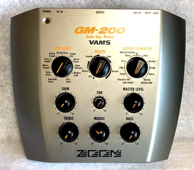 Zoom GM-200 VAMS Guitar Amp Modeler Tested & Working From Japan Free Shipping