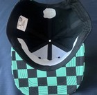 Demon Slayer Tanjiro Kamado Snapback Cap Black/Green Checkered Brim LA Logo — photo 3