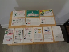 TEXACO OIL COMPANY 24 PIECE SERVICE REMINDER OIL CHANGE THANK YOU POSTCARDS LOT
