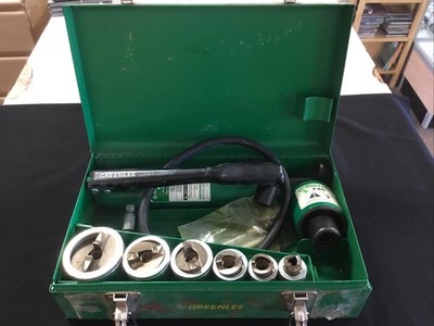 Greenlee 7506 Slug Splitter Hydraulic Knockout Punch Set 767 Hand Pump SEE PICS*