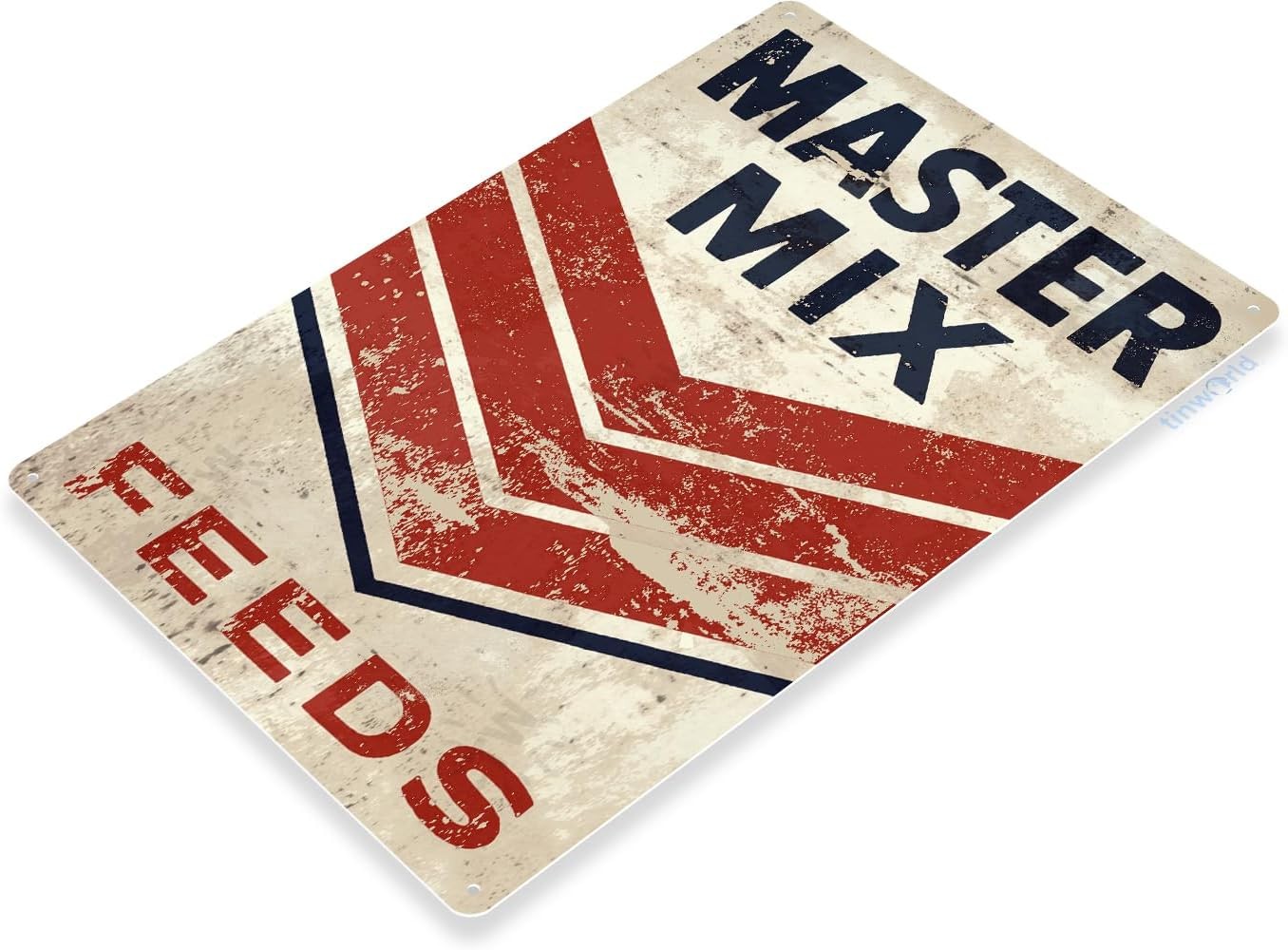 Tinworld Tin Sign: Master Mix Feeds Sign Farm Sign Livestock Tin Metal Signs 