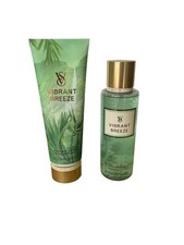 Victoria's Secret Vibrant Breeze Sandalwood Fragrance Mist  Body Lotion Set