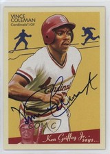 2008 Upper Deck Goudey Graphs Vince Coleman #GG-VC Auto pu3