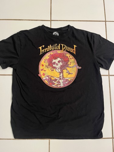 Grateful Dead Rose Skeleton T-Shirt Women’s Size L Black 2023 Band Tee