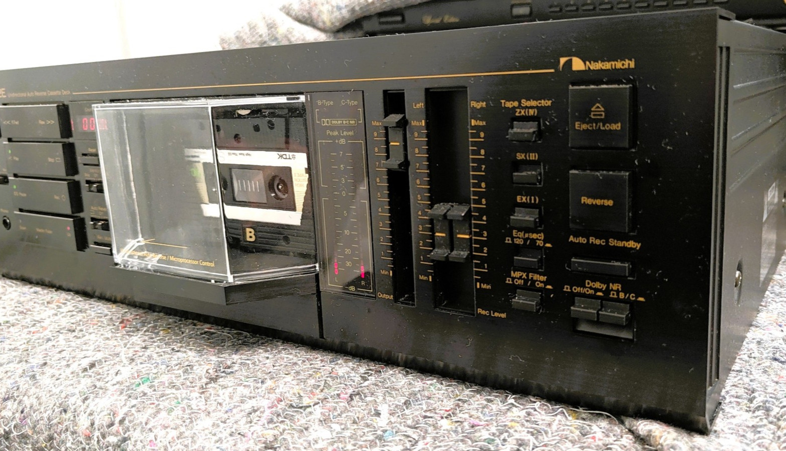 Nakamichi RX-202E Auto Reverse Cassette Deck Clean Condition Requires Service