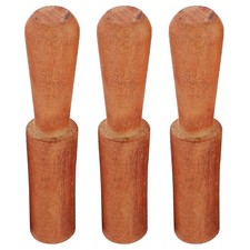 3 Pcs Buddha Music Bowl Accessories Wood Singing Mallet Sound Accessory